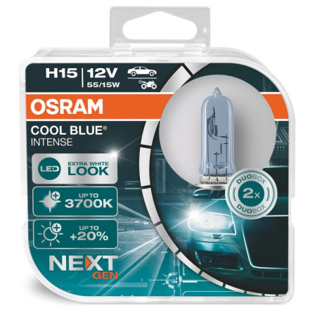 Žárovky a xenonové výbojky Halogenové žárovky Osram COOL BLUE INTENSE (NEXT GEN) H15(2ks) | race-shop.cz