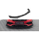 MAXTON DESIGN přední splitter pro Mercedes-Benz A 45 AMG Aero W176 Facelift, černá-červená + lesklé klapky