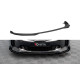 Body kit a vizuální doplňky Přední Splitter Kia Stinger GT / GT-Line Mk1 (černo-červená + lesklé klapky) | race-shop.cz