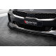 Body kit a vizuální doplňky Přední Splitter Kia Stinger GT / GT-Line Mk1 (černo-červená + lesklé klapky) | race-shop.cz