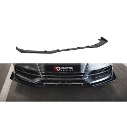 Přední Splitter Audi S3 / A3 S-Line Sedan 8V (černá + lesklé klapky)