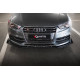Body kit a vizuální doplňky Přední Splitter Audi S3 / A3 S-Line Sedan 8V (černo-červená + lesklé klapky) | race-shop.cz
