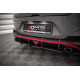 Body kit a vizuální doplňky Zadní boční splittry Hyundai I30 Fastback N-Line Mk3 Facelift (černo-červená + lesklé klapky) | race-shop.cz