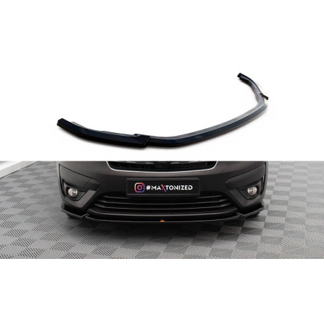 Body kit a vizuální doplňky MAXTON DESIGN přední splitter pro Renault Express Mk2, lesklá černá | race-shop.cz