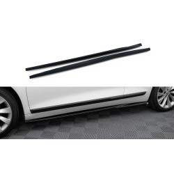 MAXTON DESIGN difuzory prahů pro Volkswagen Scirocco Mk3 Facelift, lesklá černá