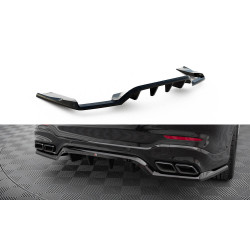 MAXTON DESIGN centrální zadní splitter pro Mercedes-AMG GLC 63 SUV X253 (se svislými lištami), lesklá černá, V1