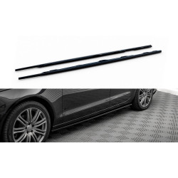 MAXTON DESIGN difuzory prahů pro Audi A6 C7, lesklá černá, V2
