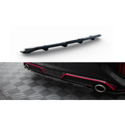 Středový Zadní Splitter (se svislými pruhy) Kia Ceed GT Mk3 Facelift