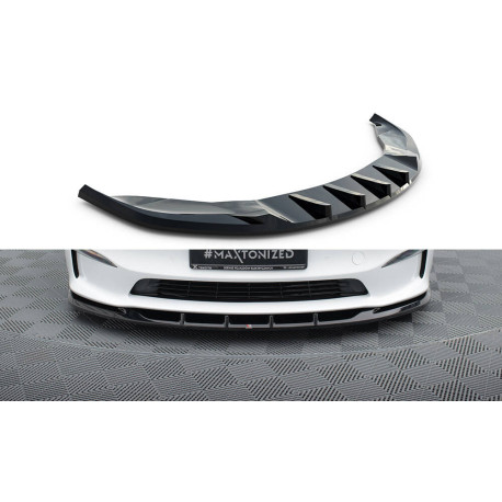 Body kit a vizuální doplňky Přední Splitter V3 Tesla Model S Plaid Mk1 Facelift | race-shop.cz