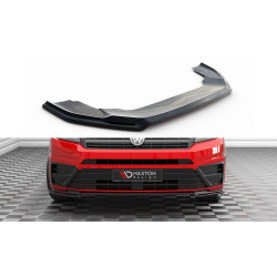 MAXTON DESIGN přední splitter pro Volkswagen Crafter Mk2, lesklá černá, V2