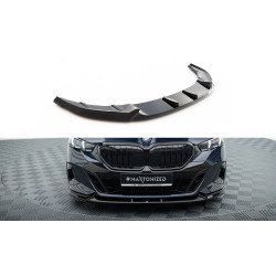 MAXTON DESIGN přední splitter pro BMW 5 M-Pack G60, lesklá černá, V1