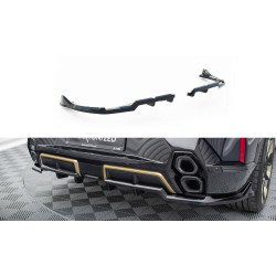 MAXTON DESIGN centrální zadní splitter pro BMW XM G09 (se svislými lištami), lesklá černá