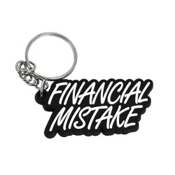 PVC gumová klíčenka "Financial Mistake"