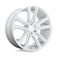 ALU disky DUB DUB S257 FLEX disk 24x10 6X139.7 78.1 ET30, Gloss silver | race-shop.cz