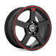 ALU disky Motegi Motegi MR116 FS5 disk 17x7 5X105/5X114.3 72.56 ET40, Matná černá | race-shop.cz