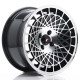 Hliníkové disky Japan Racing JR14 15x8 ET20 4x100 Gloss Black Machined Face | race-shop.cz