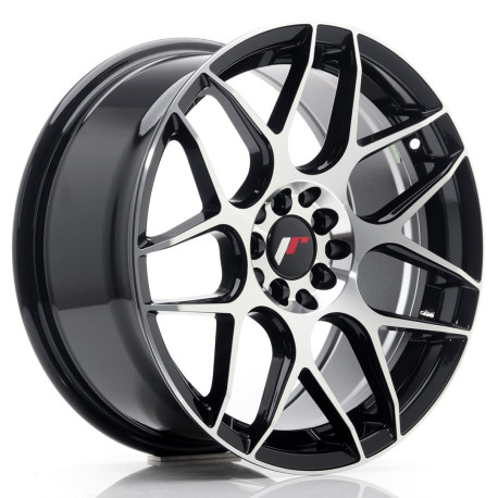 Hliníkové disky Japan Racing JR18 17x8 ET35 5x100/114 Black Machined Face | race-shop.cz
