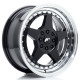 Hliníkové disky Japan Racing JR6 16x7 ET25 4x100/108 Gloss Black w/Machined Lip | race-shop.cz