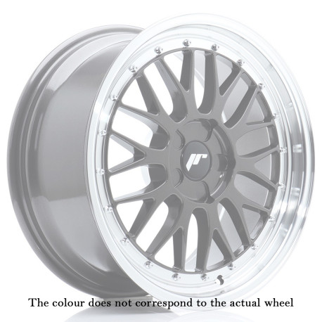Hliníkové disky Japan Racing JR23 17x8 ET35 5x120 Gloss Black w/Machined Lip | race-shop.cz