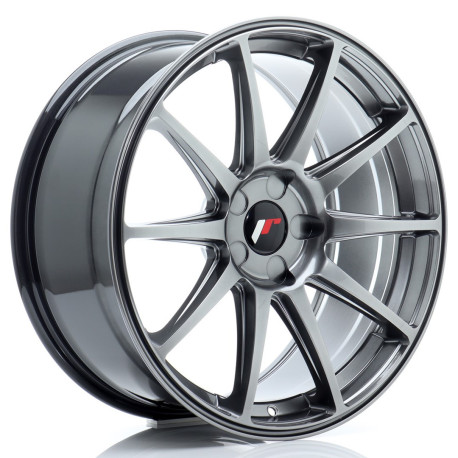 Hliníkové disky Japan Racing JR11 19x8,5 ET20-42 5H Blank Hyper Black | race-shop.cz