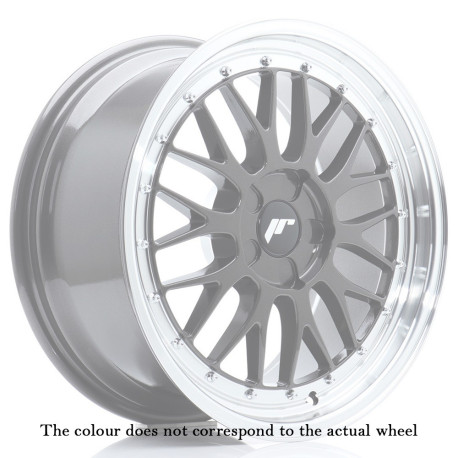 Hliníkové disky Japan Racing JR23 19x8 ET20-40 5H BLANK Gloss Black w/Machined Lip | race-shop.cz