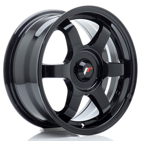 Hliníkové disky Japan Racing JR3 15x7 ET25-42 BLANK Gloss Black | race-shop.cz