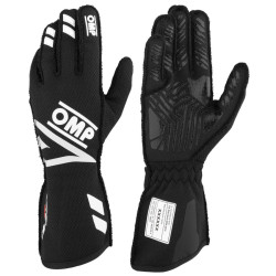 FIA závodní rukavice OMP ONE EVO FX (vnější šití), černá