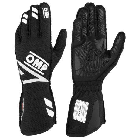 Rukavice Závodní rukavice OMP ONE EVO FX s homologací FIA (vnější švy), černé | race-shop.cz