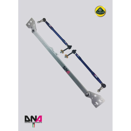 Rozpěry DNA RACING dvojité ztužení podvozkové tyče a ztužení špičky podvozku na uniballu sada pro LOTUS ELISE L4 TOYOTA (2004 -) | race-shop.cz