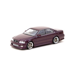 TARMAC WORKS model car 1/64 Toyota Chaser JZX100 Vertex | Purple Metallic