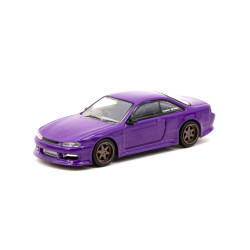 TARMAC WORKS model car Nissan Silvia S14 Vertex | Purple Metallic