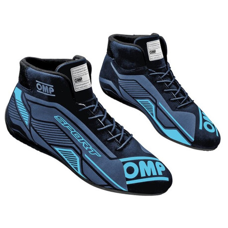 Akce FIA závodní boty OMP SPORT, černá/azurová | race-shop.cz