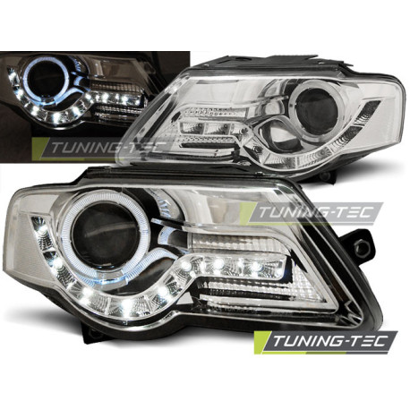 Osvětlení SVĚTLOMETY DAYLIGHT CHROME pro VW PASSAT B6 3C 03.05-10 | race-shop.cz