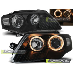 SVĚTLOMETY ANGEL EYES černý pro VW PASSAT B6 3C 03.05-10