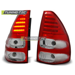 TOYOTA LAND CRUISER 120 03-09 RED WHITE LED