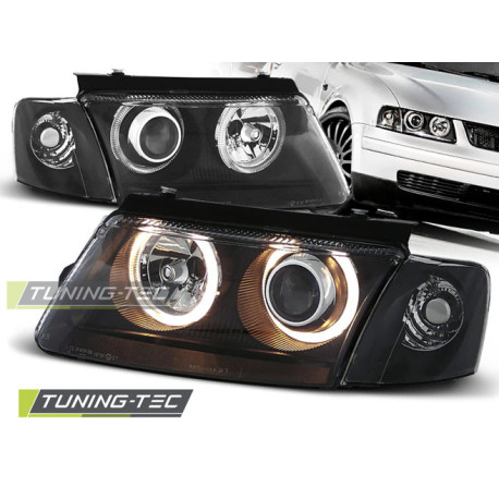 Osvětlení SVĚTLOMETY ANGEL EYES černý pro VW PASSAT B5 3B 11.96-08.00 | race-shop.cz