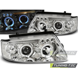 SVĚTLOMETY ANGEL EYES CHROME pro VW PASSAT B5 3B 11.96-08.00