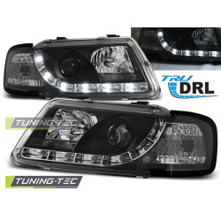 SVĚTLOMETY TRUE DRL černý pro AUDI A3 8L 08.96-08.00