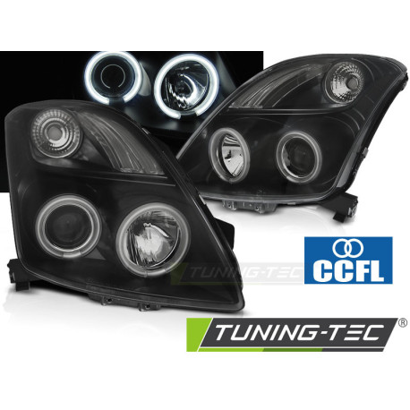 Osvětlení SUZUKI SWIFT 05.05-10 CCFL ANGEL EYES BLACK | race-shop.cz