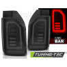 LED BAR TAIL LIGHTS SMOKE BLACK WHITE fits VW T6 15-19
