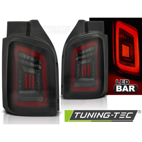 Osvětlení LED PÁS ZADNÍ SVĚTLA SMOKE BLACK RED pro VW T5 04.03-09 / 10-15 | race-shop.cz
