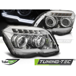 SVĚTLOMETY TUBE LIGHT CHROME pro MERCEDES GLK X204 06.08-08.12