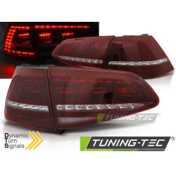 LED ZADNÍ SVĚTLA SPORT ČERVENÁ BÍLÁ SEQ pro VW GOLF 7 13-17