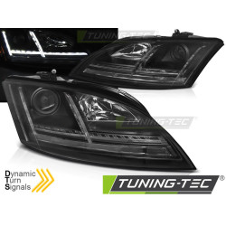 SVĚTLOMETY LED BLACK SEQ pro AUDI TT 06-10 8J