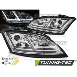 SVĚTLOMETY LED CHROME SEQ pro AUDI TT 06-10 8J