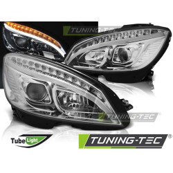 SVĚTLOMETY TUBE LIGHT CHROME pro MERCEDES W204 07-10