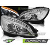 HEADLIGHTS TUBE LIGHT CHROME fits MERCEDES W204 07-10