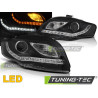 HEADLIGHTS DAYLIGHT BLACK fits AUDI A4 B7 11.04-03.08