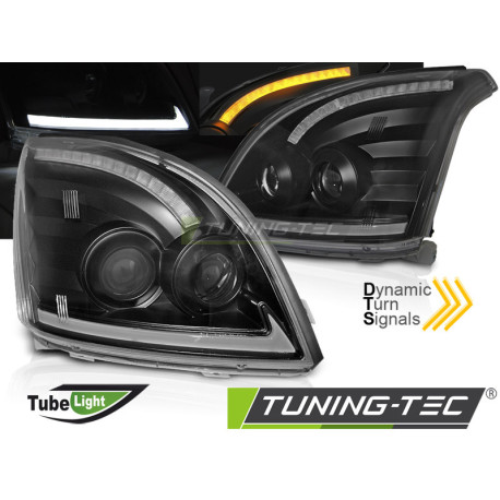 Osvětlení TOYOTA LAND CRUISER 120 03-09 TUBE LIGHT SEQ LED BLACK | race-shop.cz