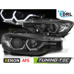 XENON SVĚTLOMETY ANGEL EYES LED DRL BLACK AFS pro BMW F30/F31 10.11 - 05.15